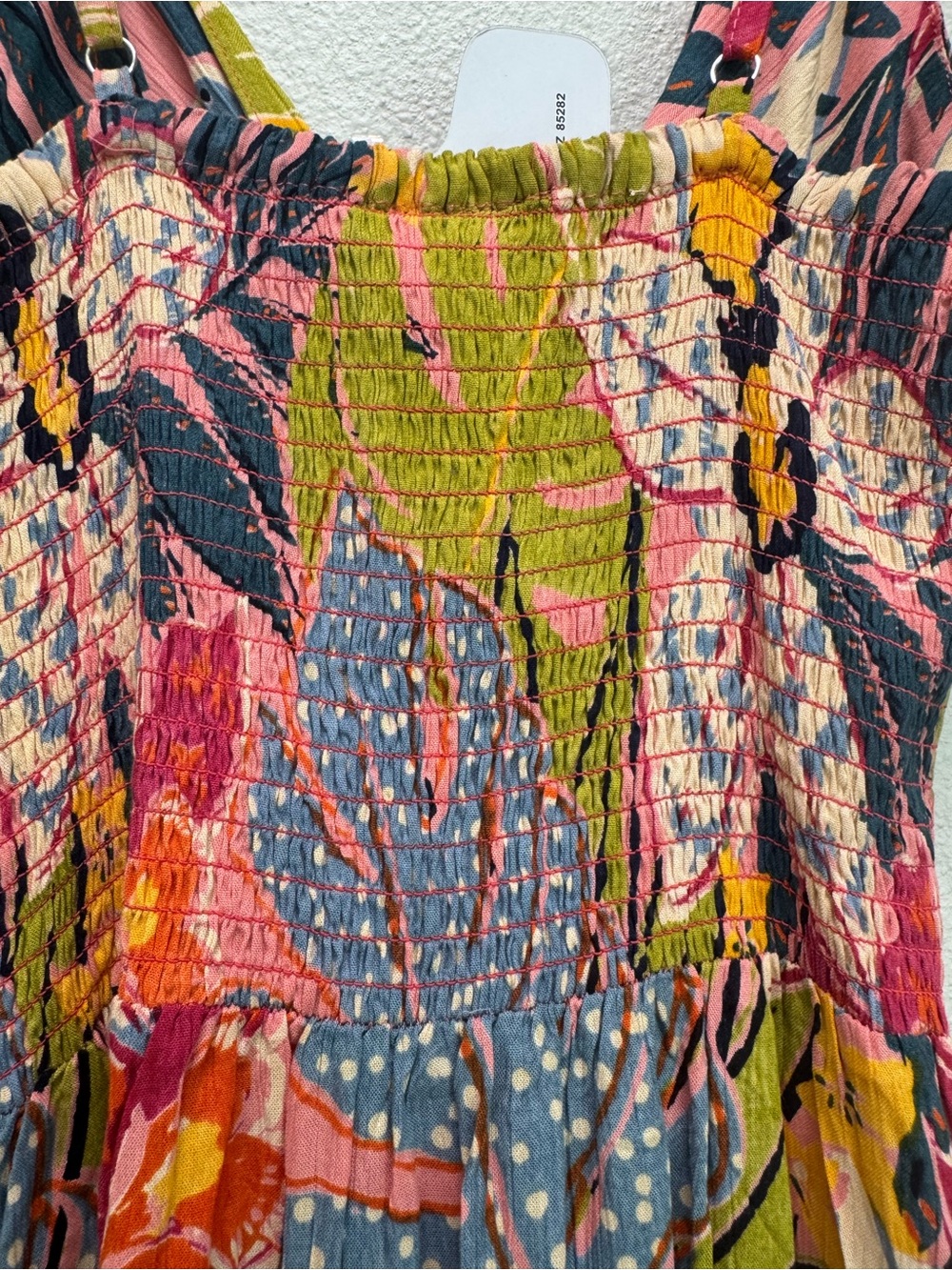 NWT Angie Multicolor Floral V-Neck Sundress, Various Sizes - Picture 4 of 6